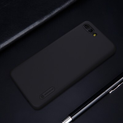 Пластиковый чехол с пленкой Nillkin Super Frosted Shield Черный для Huawei Honor 10(3)