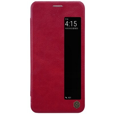 Кожаный чехол Nillkin Qin Leather Case Красный для Huawei P20 Pro(1)