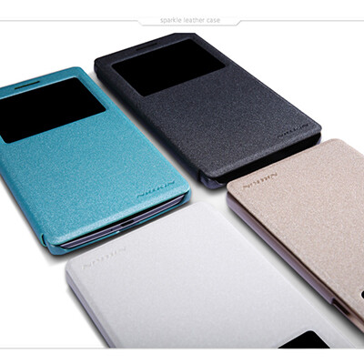 Полиуретановый чехол Nillkin Sparkle Leather Case Ocean для Sony Xperia Z1 L39h(2)