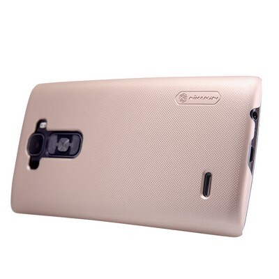 Пластиковый чехол с пленкой Nillkin Super Frosted Shield Gold для LG G Flex 2 H959(3)