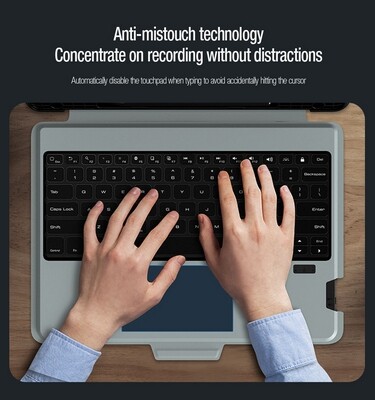 Чехол клавиатура Nillkin Bumper Combo Keyboard Case Backlit Version Черный для Samsung Galaxy Tab S9 Plus 5G(7)