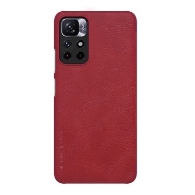 Кожаный чехол Nillkin Qin Leather Case Красный для Xiaomi Redmi Note 11 5G(2)