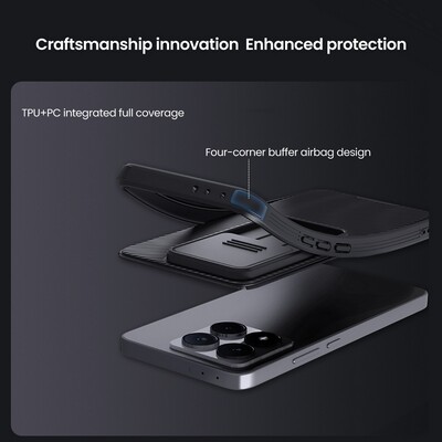 Чехол-накладка Nillkin CamShield Pro Зеленая для Xiaomi 14T(3)