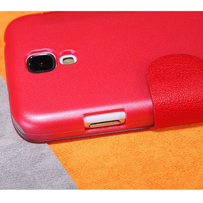 Кожаный чехол Nillkin Fresh Series Red для Samsung i9500 Galaxy S4(2)