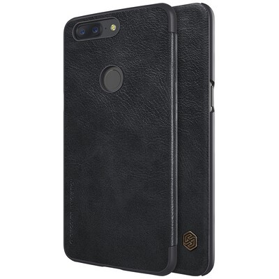 Кожаный чехол Nillkin Qin Leather Case Black для OnePlus 5T(4)
