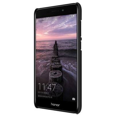 Пластиковый чехол с пленкой Nillkin Super Frosted Shield Black для Huawei Honor 6C Pro\ V9 Play(2)