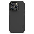 Пластиковый чехол с пластиной Magsafe Nillkin Super Frosted Shield Pro Magnetic Case Черный для Apple iPhone 14 Pro Max(#1)