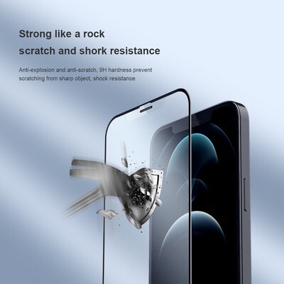 Матовое защитное стекло Nillkin FogMirror Tempered Glass  для Apple iPhone 13(7)