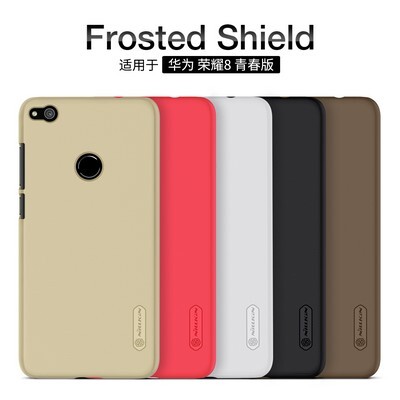 Пластиковый чехол с пленкой Nillkin Super Frosted Shield Black для Huawei P8 Lite 2017(4)