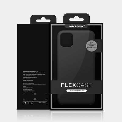 Силиконовый чехол-накладка Nillkin Flex PURE синий для Apple iPhone 11 Pro(7)