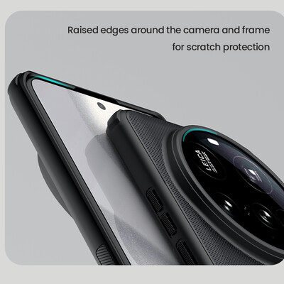 Пластиковый чехол Nillkin Super Frosted Shield Pro Черный для Xiaomi 15 Ultra(6)