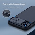 Чехол-накладка с пластиной Magsafe Nillkin CamShield Pro Magnetic Черная для Apple iPhone 14 Plus(#5)