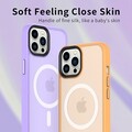 Защитный чехол TPU+PC Iron Matte Case with Magsafe голубой для Apple iPhone 12 Pro Max(#4)