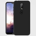 Силиконовый чехол TPU Case 0.6mm черный матовый для Nokia 5.1 (2018)(#1)