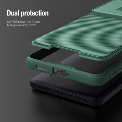 Чехол-накладка Nillkin CamShield Pro Зеленая для Xiaomi Poco F6(4)