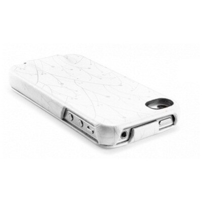 Кожаный чехол книга SGP Anne Rossi Leather Case White для Apple iPhone 4/4S(2)