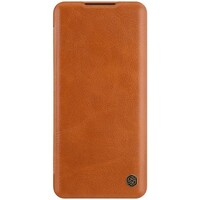 Кожаный чехол Nillkin Qin Leather Case Коричневый для Xiaomi Mi CC9 Pro (Mi Note10)