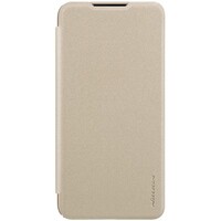 Полиуретановый чехол книга Nillkin Sparkle Leather Case Золотой для Xiaomi Mi A3