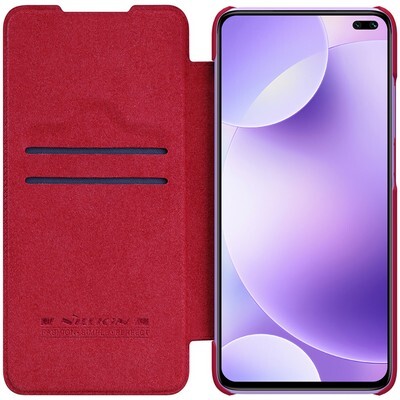 Кожаный чехол Nillkin Qin Leather Case Черный для Xiaomi Redmi K30 (Poco X2)(3)