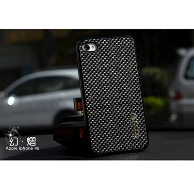 Пластиковый чехол Nillkin Phantom Glistening Series Black для Apple iPhone 4/4S(1)
