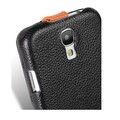 Кожаный чехол Melkco Leather Case Black/Orange LC для Samsung i9190 Galaxy S4 mini(#4)