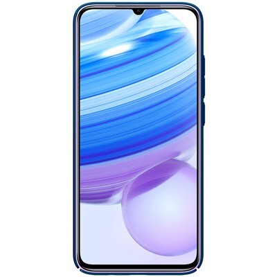 Пластиковый чехол с подставкой Nillkin Super Frosted Shield Синий для Xiaomi Redmi 10X 5G ( 10X Pro 5G)(2)