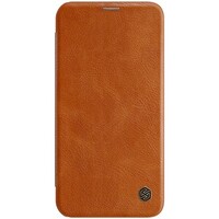 Кожаный чехол Nillkin Qin Leather Case Коричневый для Apple iPhone 12 mini