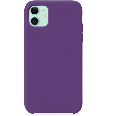 Силиконовый чехол фиолетовый для Apple iPhone 11(6)