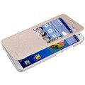 Полиуретановый чехол Nillkin Sparkle Leather Case Gold для Huawei Ascend GX1(#3)