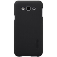 Пластиковый чехол с пленкой Nillkin Super Frosted Shield Black для Samsung Galaxy E7