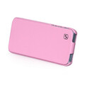Кожаный чехол HOCO Duke leather case Pink для Apple iPhone 5/5s/SE(#2)