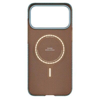 Кевларовый чехол с Magsafe Pitaka Ultra-Slim Golden Gilnt PitaTap (KI1707AG) для Apple iPhone 17 Pro Max(3)