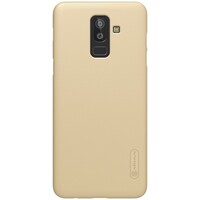 Пластиковый чехол с пленкой Nillkin Super Frosted Shield Золотой для Samsung Galaxy J8