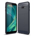 Защитный чехол UniCase Carbon синий для Samsung J4 Plus (2018)(#1)