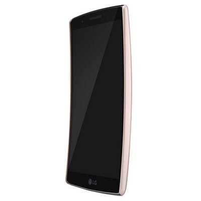Пластиковый чехол с пленкой Nillkin Super Frosted Shield Gold для LG G Flex 2 H959(2)