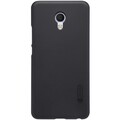 Пластиковый чехол с пленкой Nillkin Super Frosted Shield Black для Meizu MX6(#1)