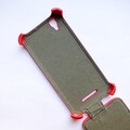 Кожаный чехол Armor Case Red для FLY IQ4414 EVO Tech 3(#2)