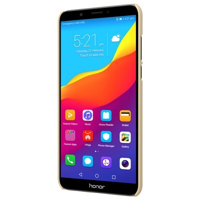 Пластиковый чехол с пленкой Nillkin Super Frosted Shield Золотой для Huawei Y7 Prime (2018)\ Honor 7C Pro(2)