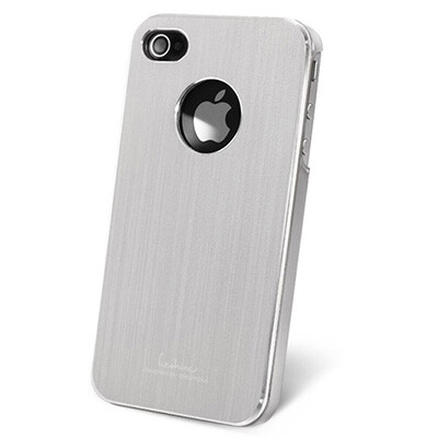 Металлический чехол Dreamplus Steel Heart Series Silver для Apple iPhone 4/4S(1)