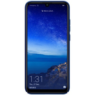 Пластиковый чехол с подставкой Nillkin Super Frosted Shield Темно-Синий для Huawei P Smart Plus 2019(2)