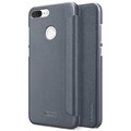 Полиуретановый чехол книга Nillkin Sparkle Leather Case Black (Черный) для Huawei Honor 9 Lite(#4)