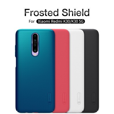 Пластиковый чехол с подставкой Nillkin Super Frosted Shield Черный для Xiaomi Redmi K30 (Poco X2)(5)