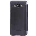 Полиуретановый чехол Nillkin Sparkle Leather Case Black для Samsung Galaxy A8(#2)
