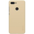 Пластиковый чехол с подставкой Nillkin Super Frosted Shield Золотой для Xiaomi Mi8 Lite(#1)