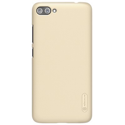 Пластиковый чехол с пленкой Nillkin Super Frosted Shield Gold для Asus ZenFone 4 Max ZC554KL(1)