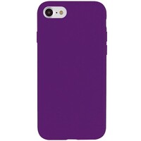 Силиконовый чехол Silicone с открытым низом ярко-фиолетовый  для Apple iPhone 7
