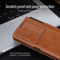 Кожаный чехол Nillkin Qin Pro Plain Leather Case Черный для Samsung Galaxy Z Fold 4(#8)