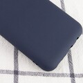 Силиконовый чехол Silicone Case синий для Samsung Galaxy A02(#2)