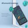 Чехол-накладка с пластиной Magsafe Nillkin Striker S Magnetic Case сине-зеленого цвета для Apple iPhone 14 Plus(#7)