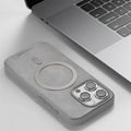 Силиконовый чехол накладка Puloka Exclusive External MagSafe Series черный для Apple iPhone 15 Pro Max(#2)